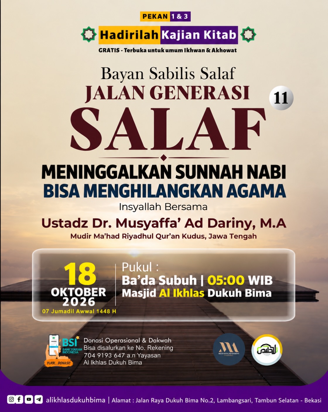 Poster asli dari @alikhlasdukuhbima