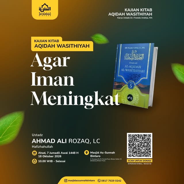 Poster asli dari @masjidassunnahbintaro