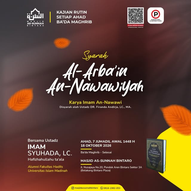 Poster asli dari @masjidassunnahbintaro