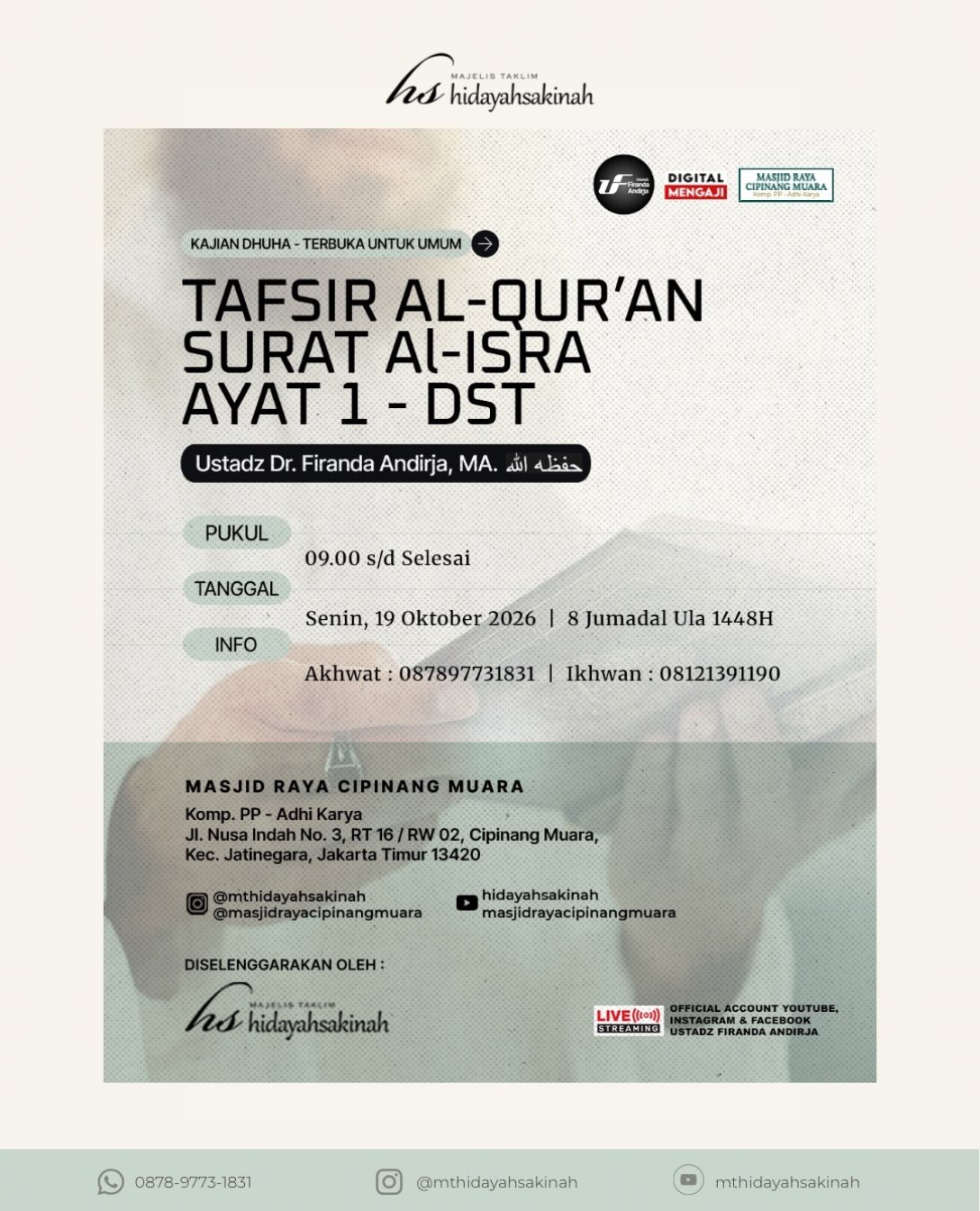 Poster asli dari @mthidayahsakinah
