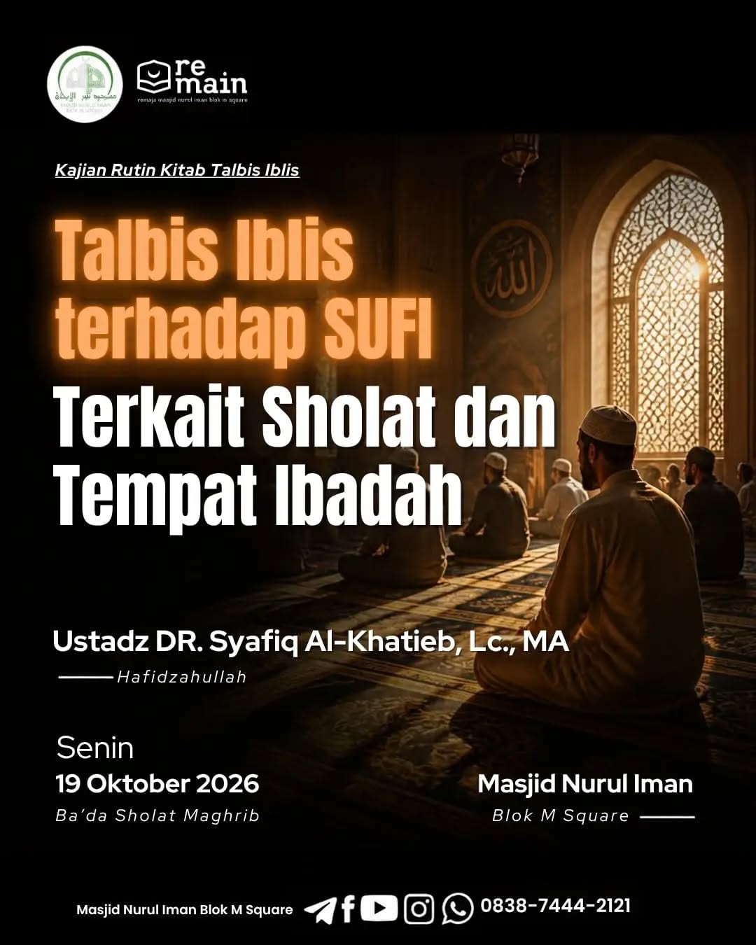 Poster asli dari @masjidnuruliman