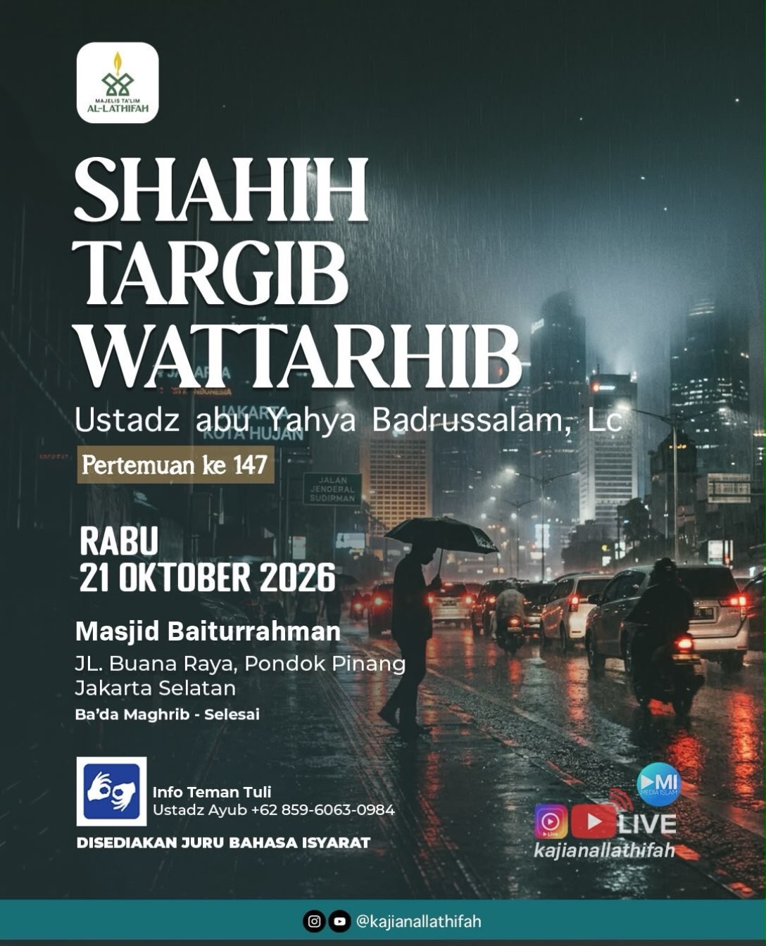 Poster asli dari @mosquebaiturrahman
