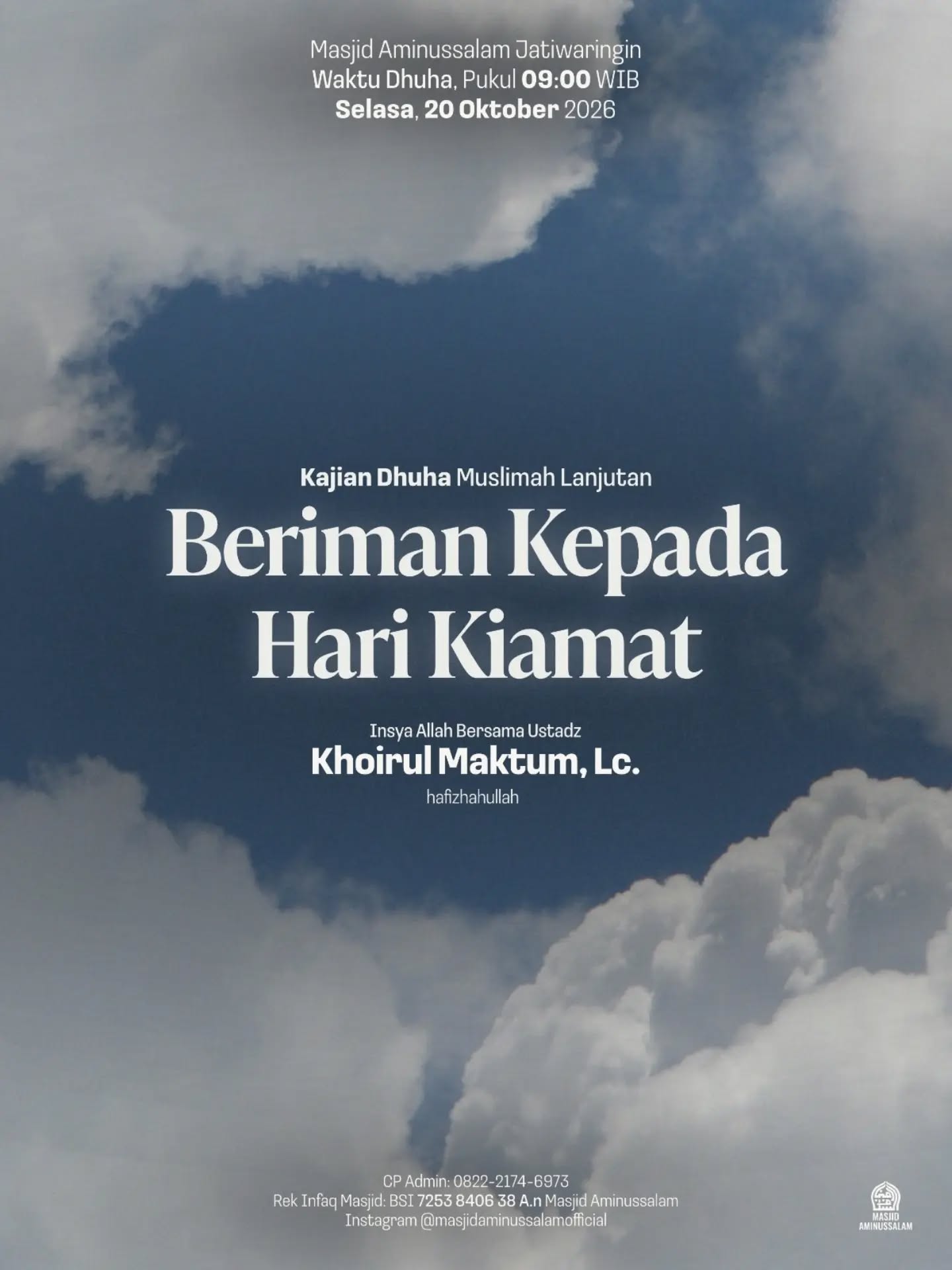 Poster asli dari @masjidaminussalamofficial