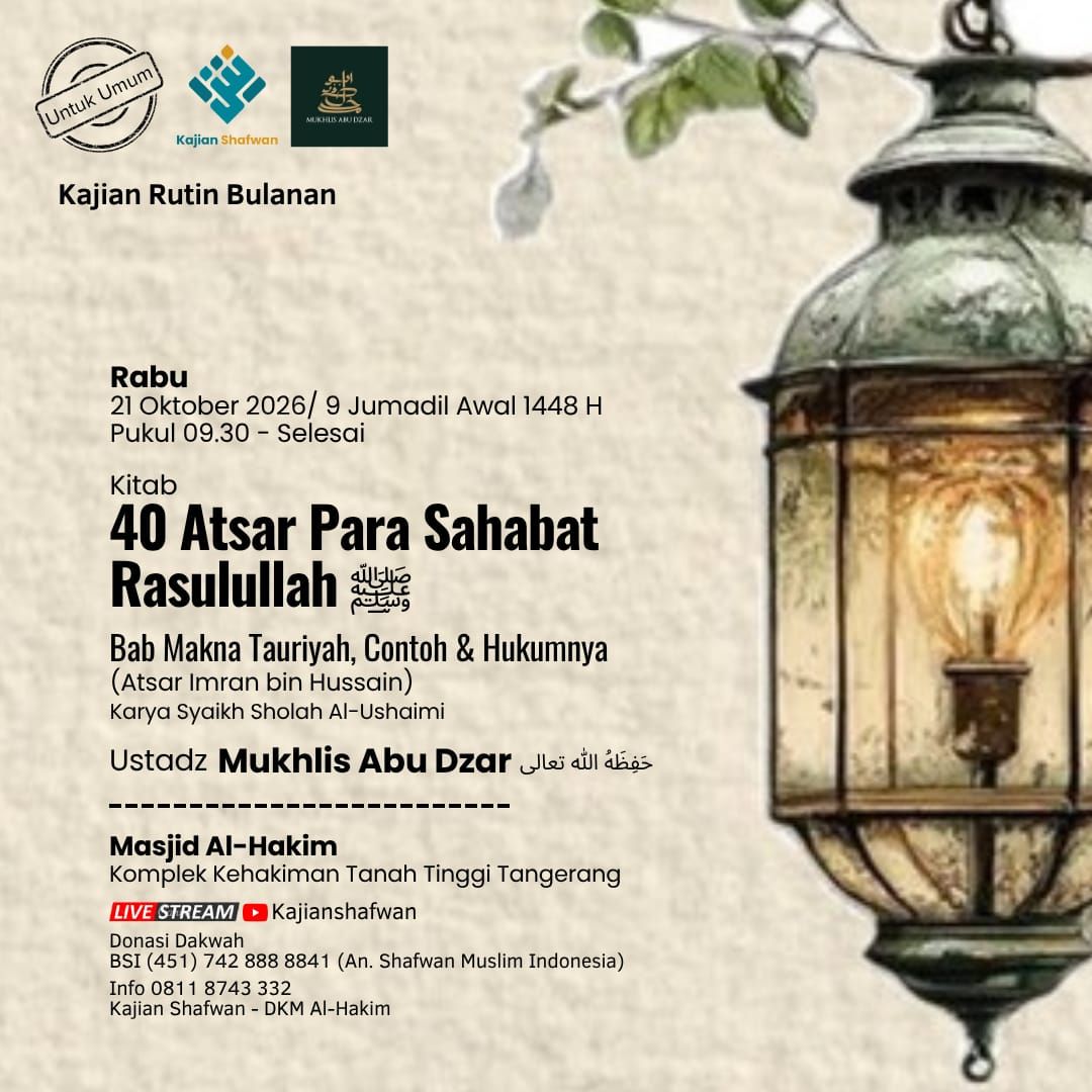 Poster asli dari @kajian_shafwan