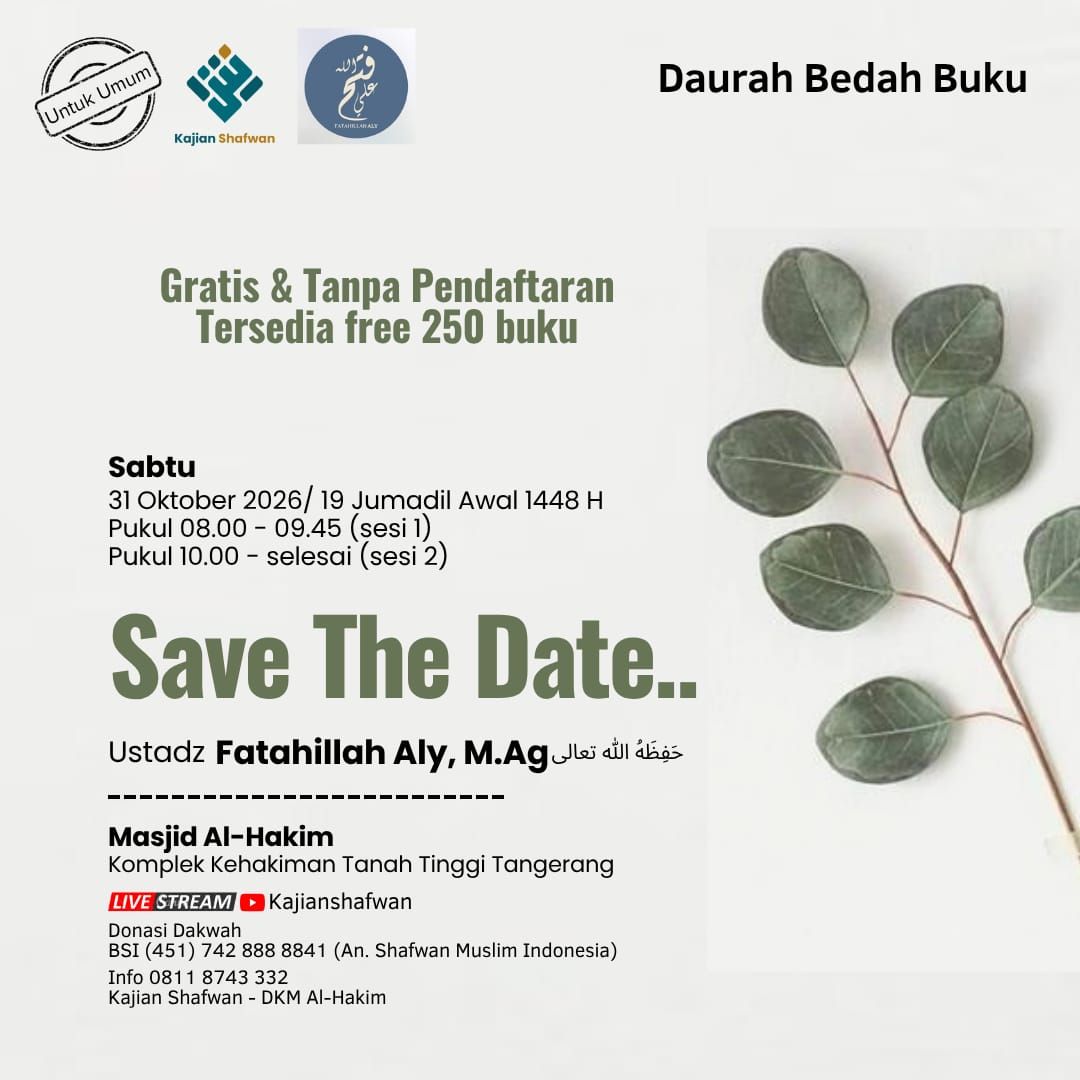 Poster asli dari @kajian_shafwan