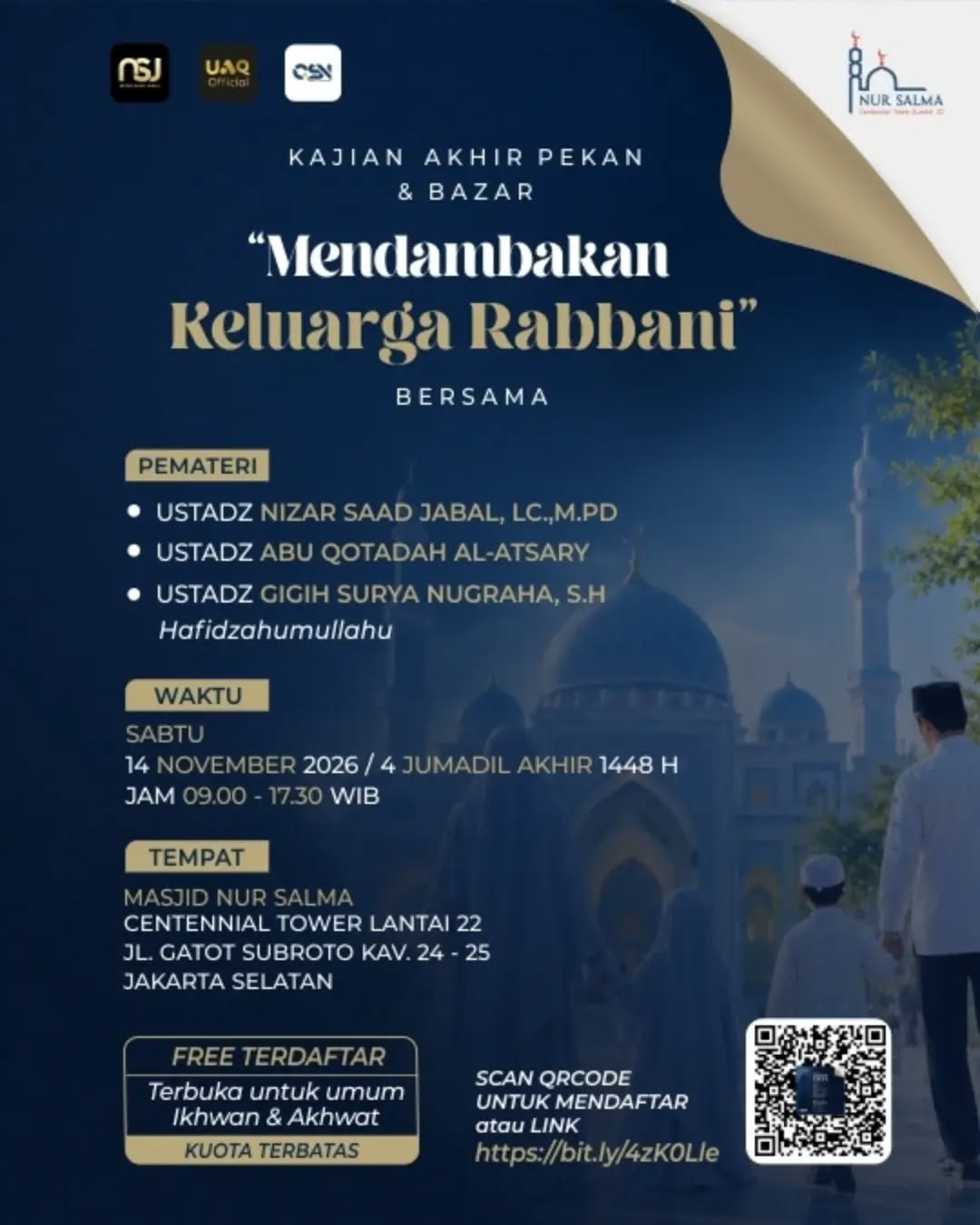 Poster asli dari @masjidnursalma