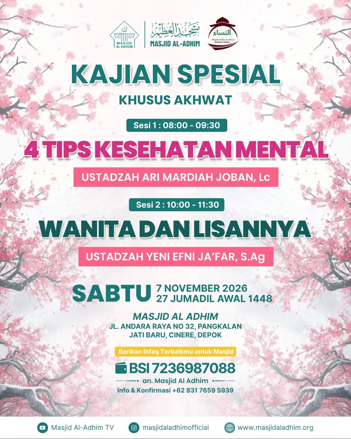 Poster asli dari @masjidaladhimofficial