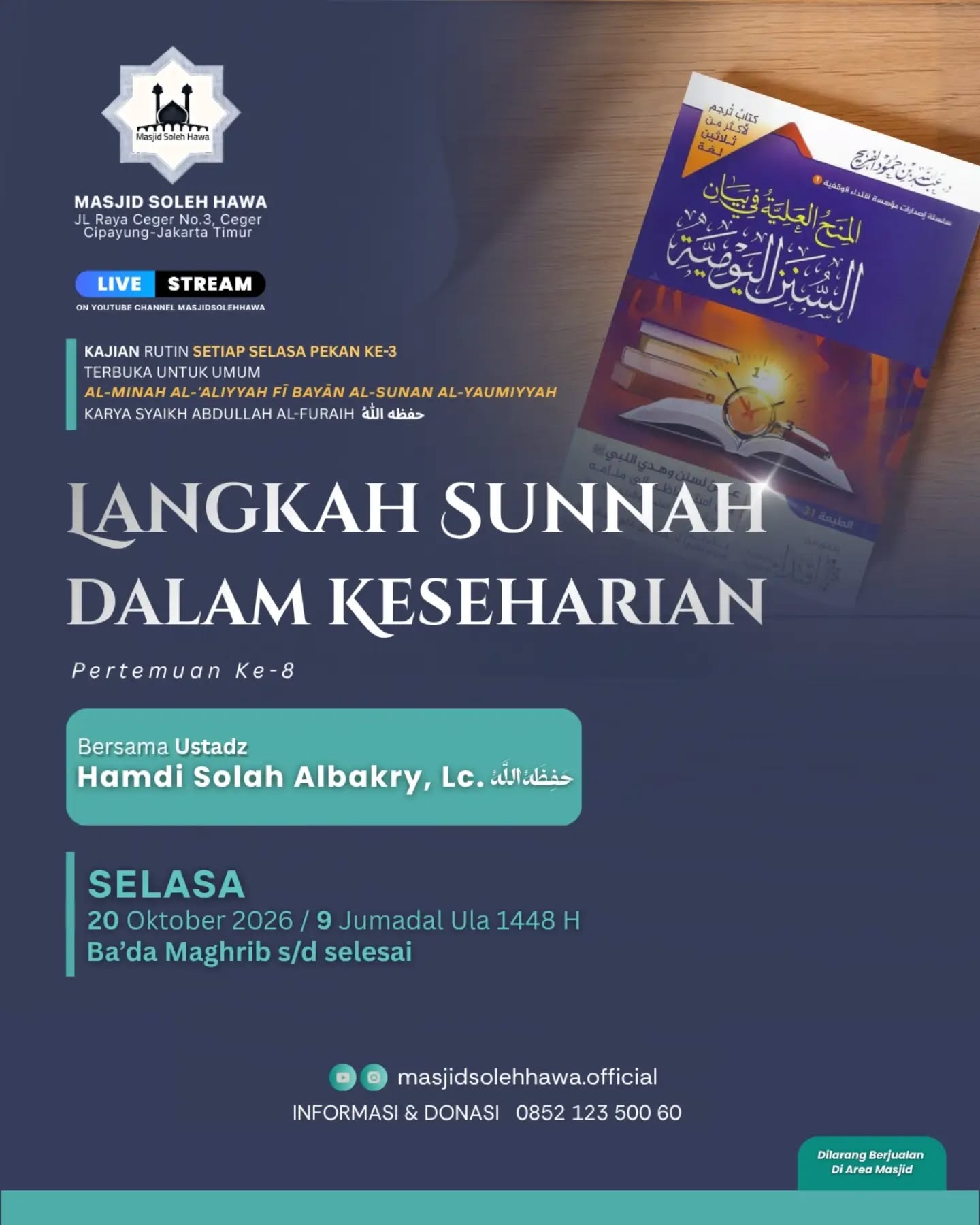 Poster asli dari @masjidsolehhawa.official