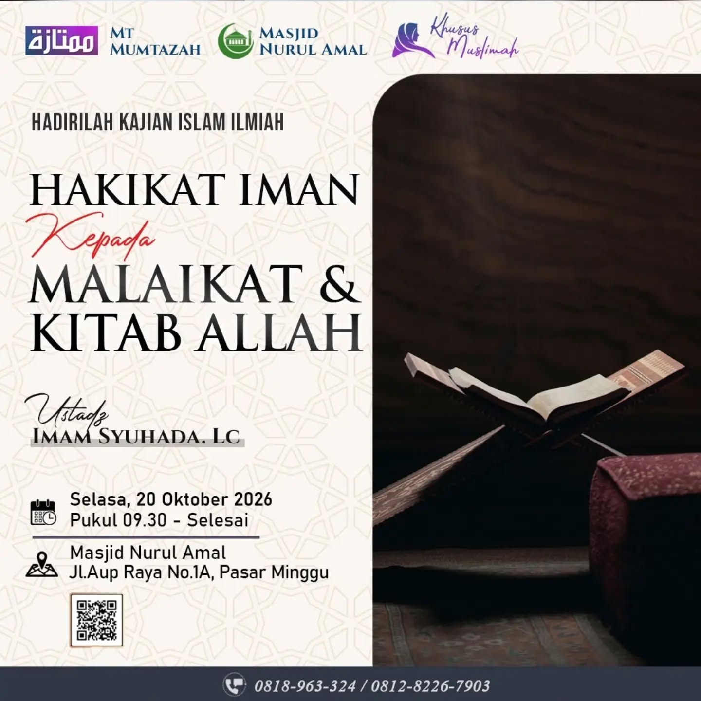 Poster asli dari @masjidnurulamal