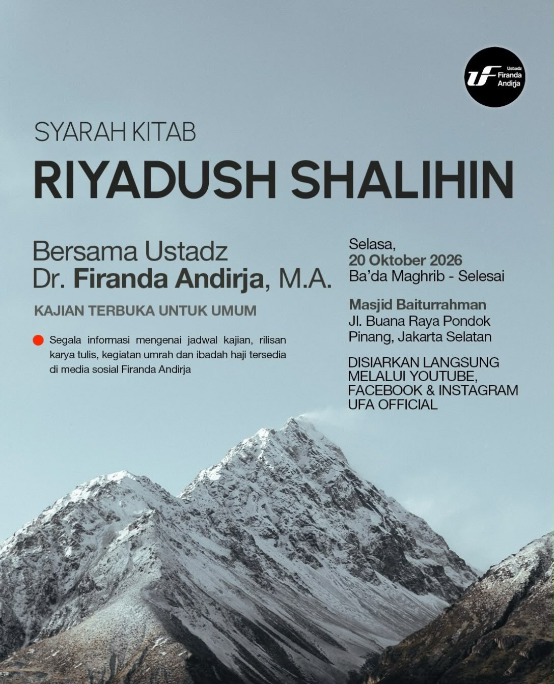 Poster asli dari @mosquebaiturrahman