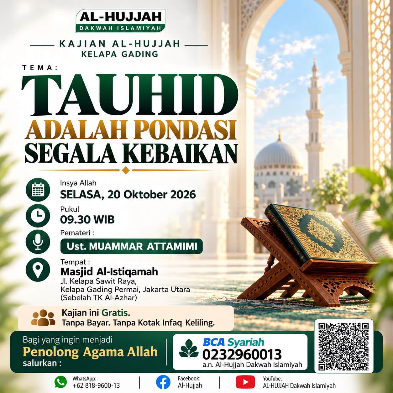 Poster asli dari @kajian_alhujjah