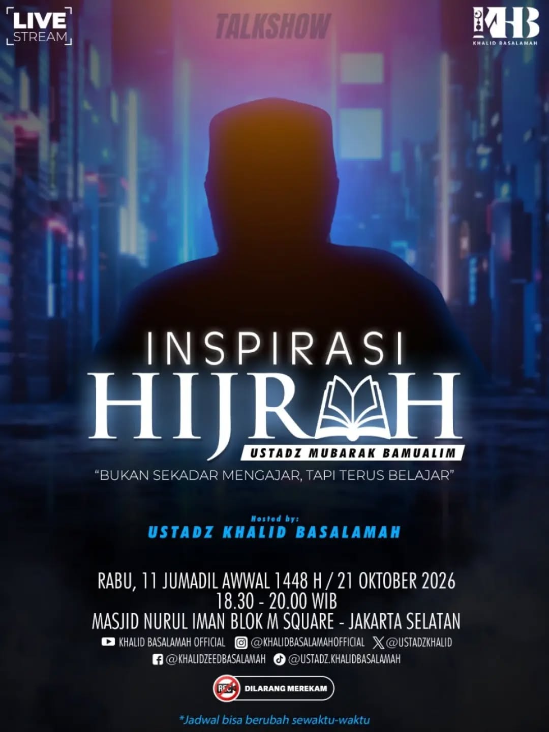 Poster asli dari @masjidnuruliman