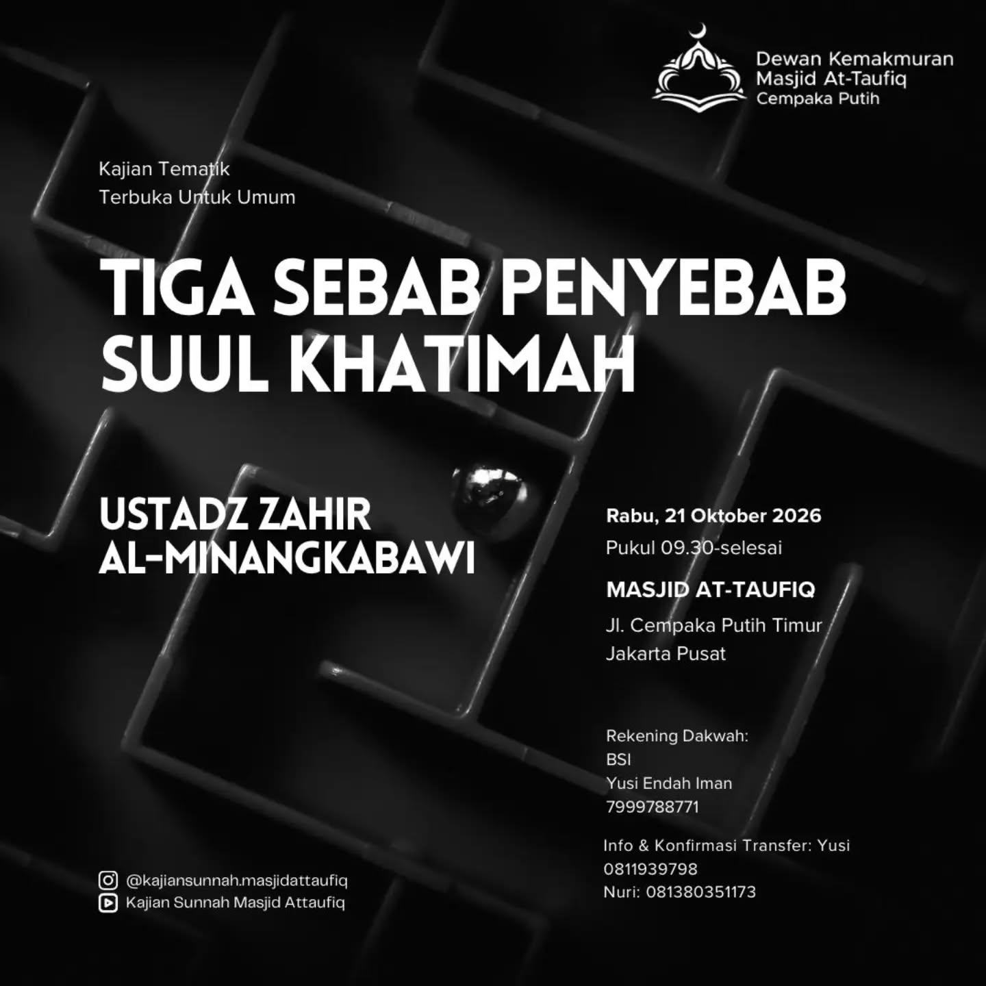 Poster asli dari @kajiansunnah.masjidattaufiq