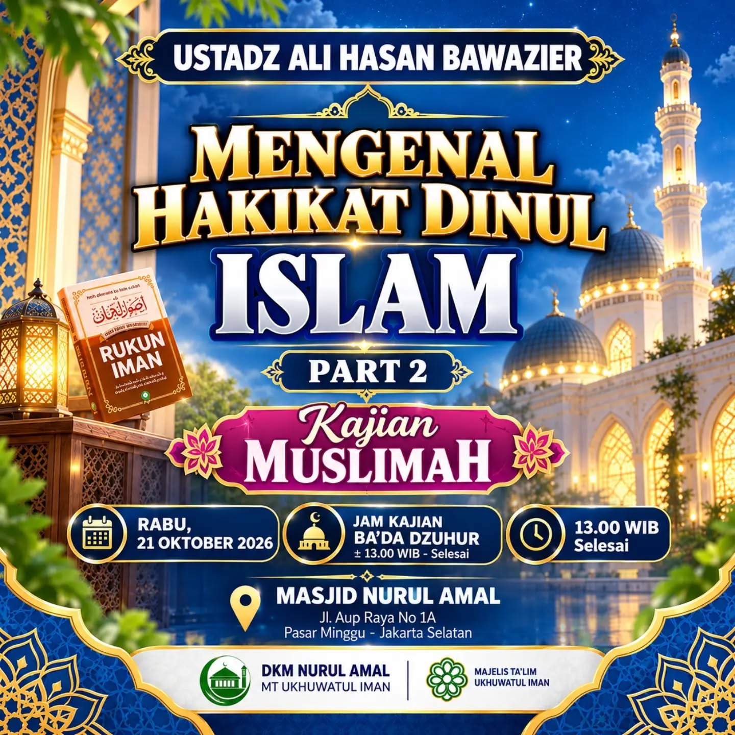Poster asli dari @masjidnurulamal