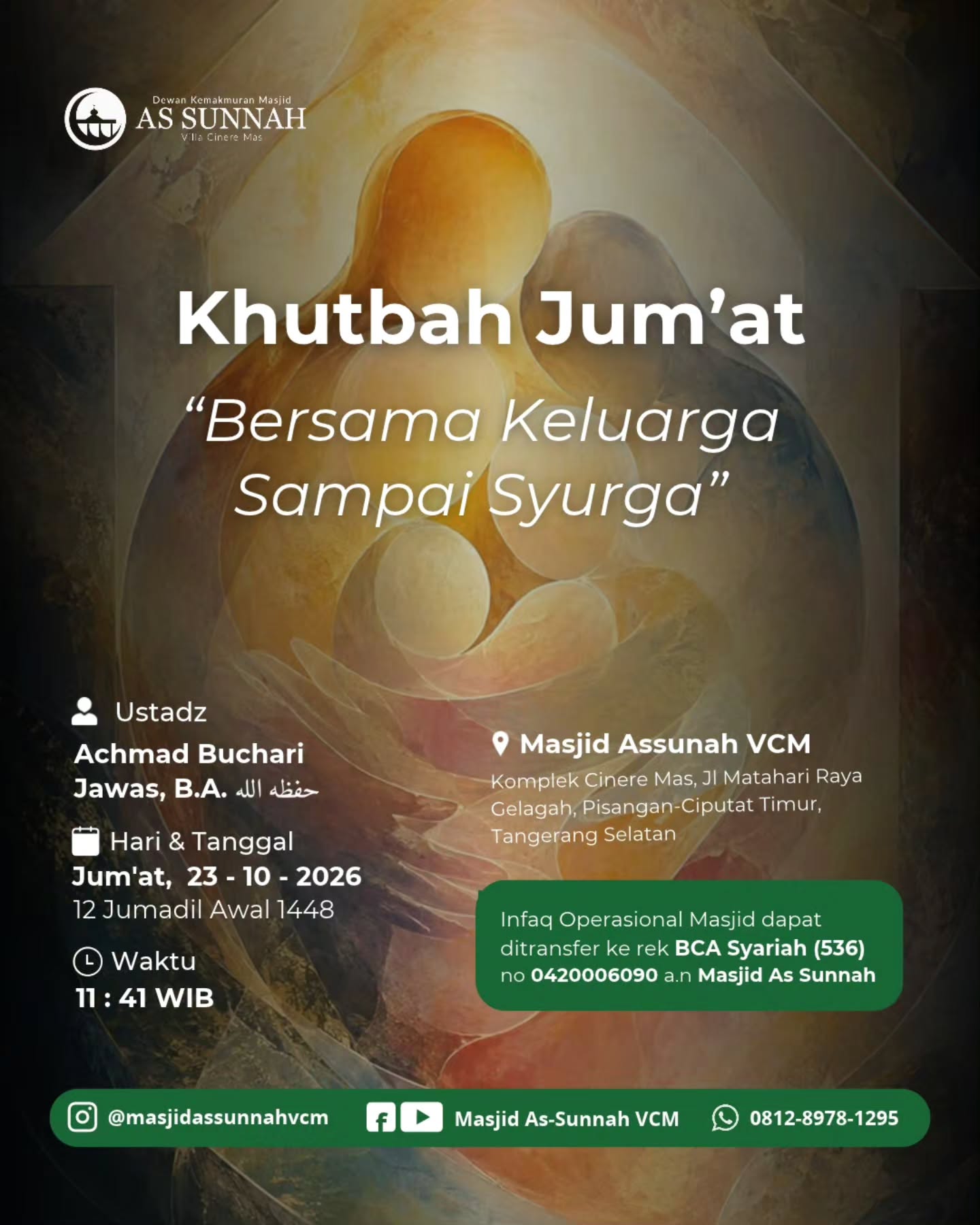 Poster asli dari @masjidassunnahvcm