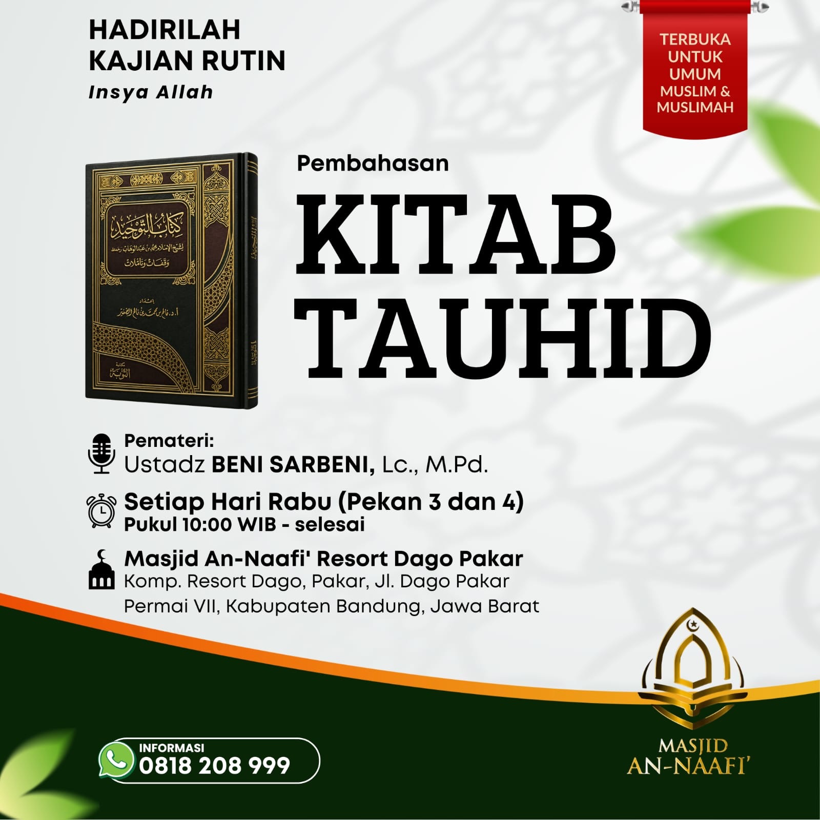 Poster asli dari @masjid_annaafi