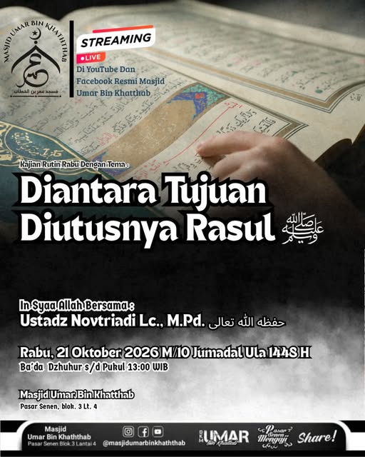 Poster asli dari @masjidumarbinkhaththab