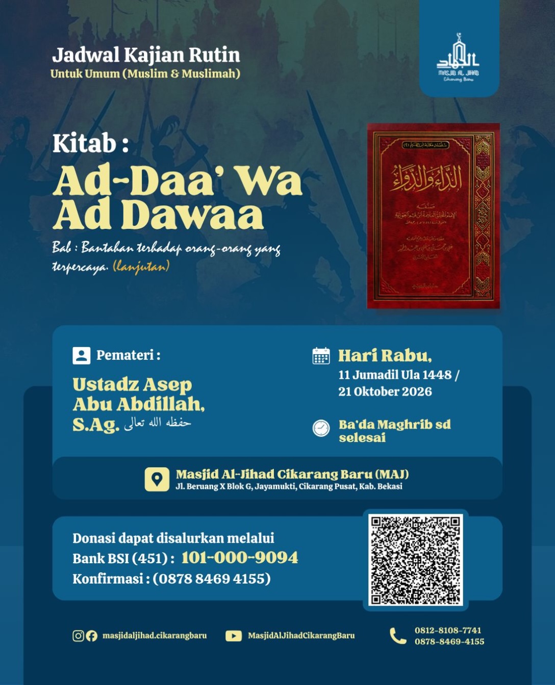 Poster asli dari @masjidaljihad.cikarangbaru