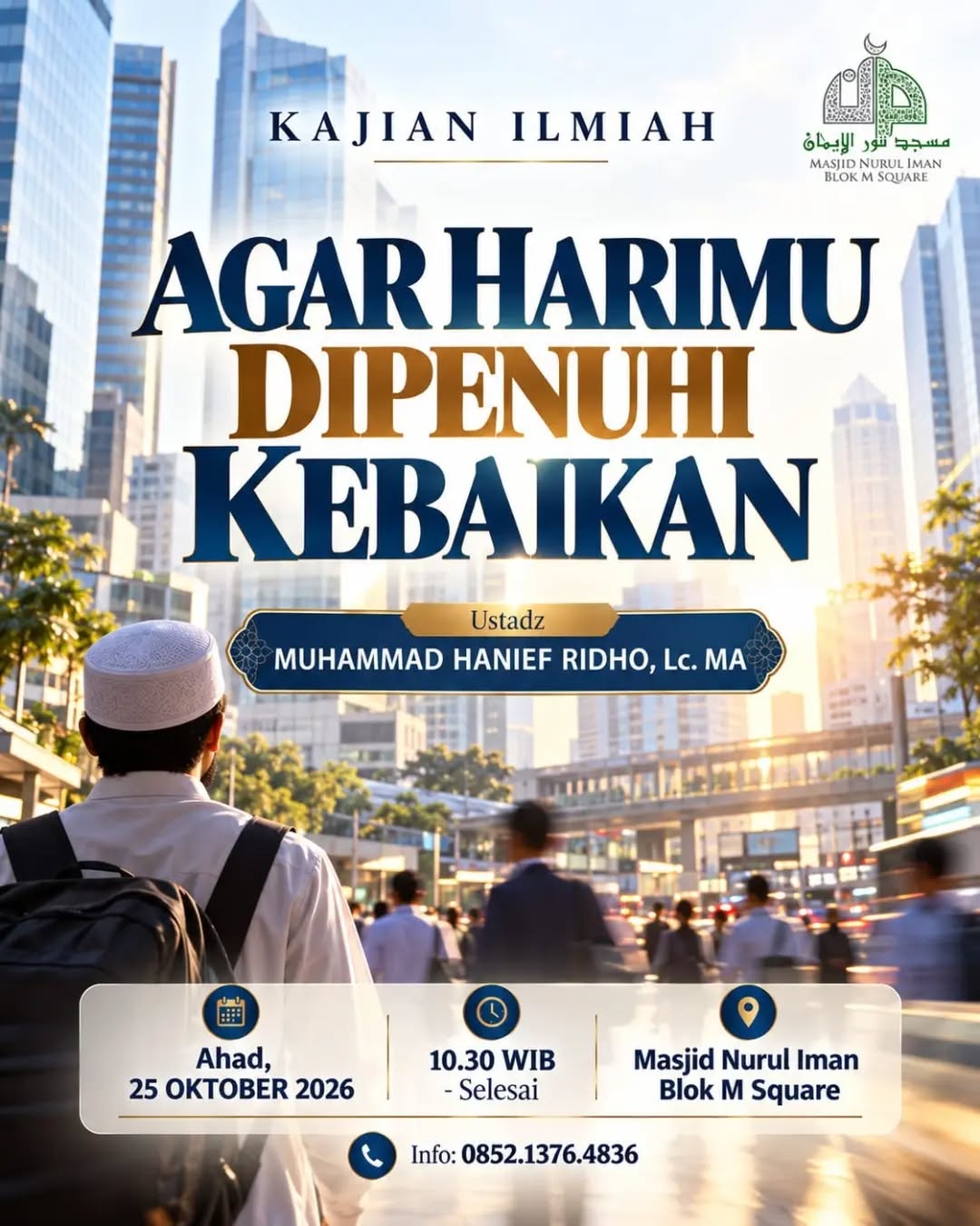 Poster asli dari @masjidnuruliman