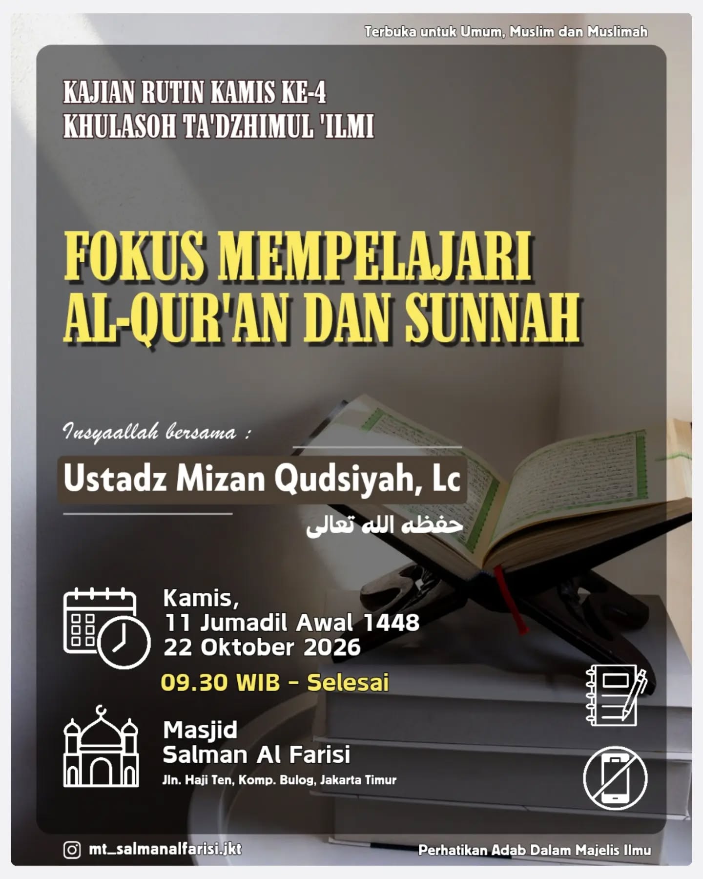 Poster asli dari @mt_salmanalfarisi.jkt