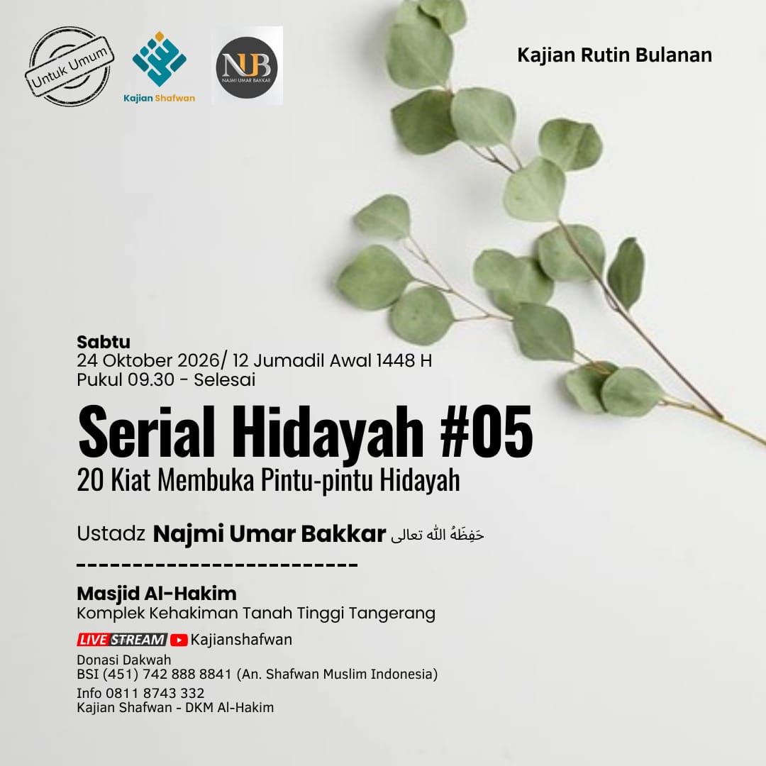 Poster asli dari @kajian_shafwan