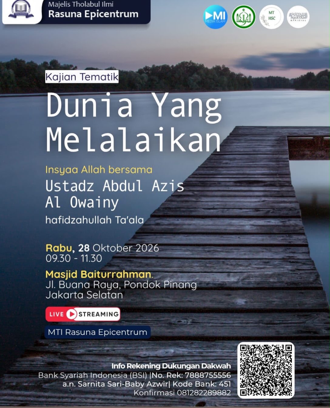 Poster asli dari @mosquebaiturrahman