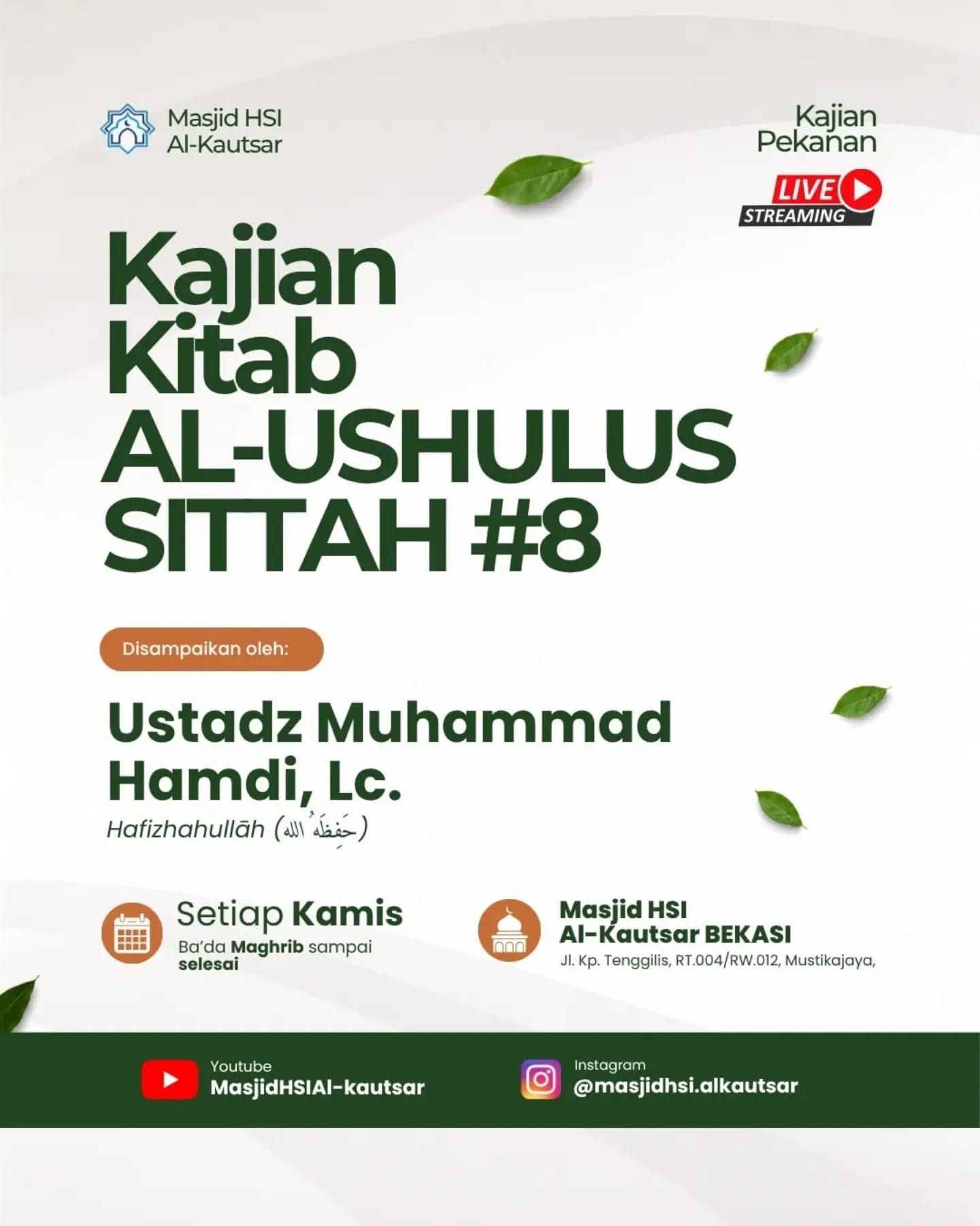 Poster asli dari @masjidhsi.alkautsar