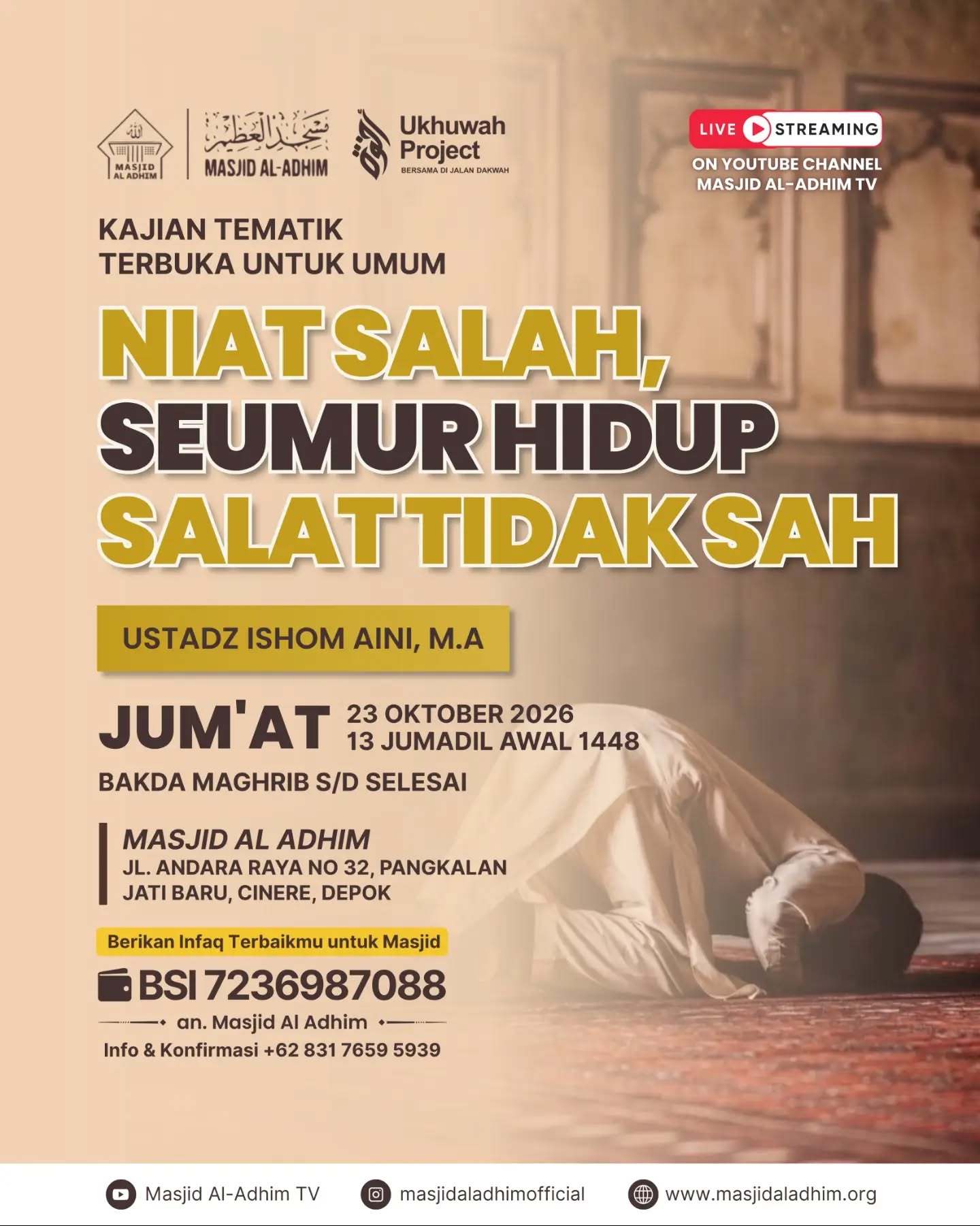 Poster asli dari @masjidaladhimofficial