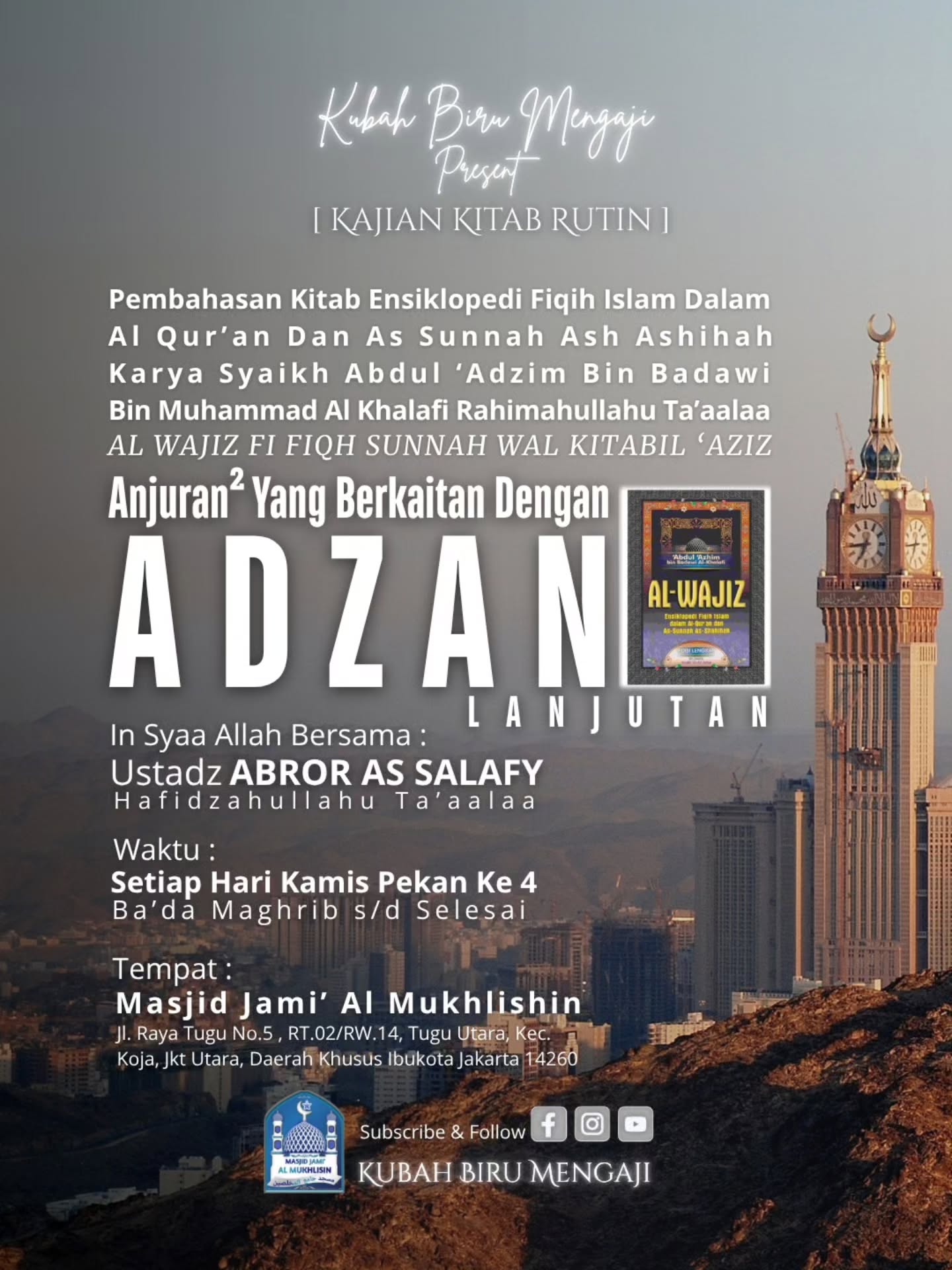Poster asli dari @kubah_biru_mengaji