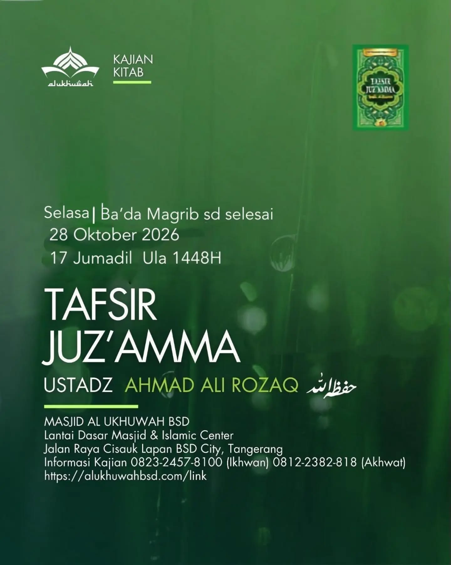 Poster asli dari @masjidalukhuwah