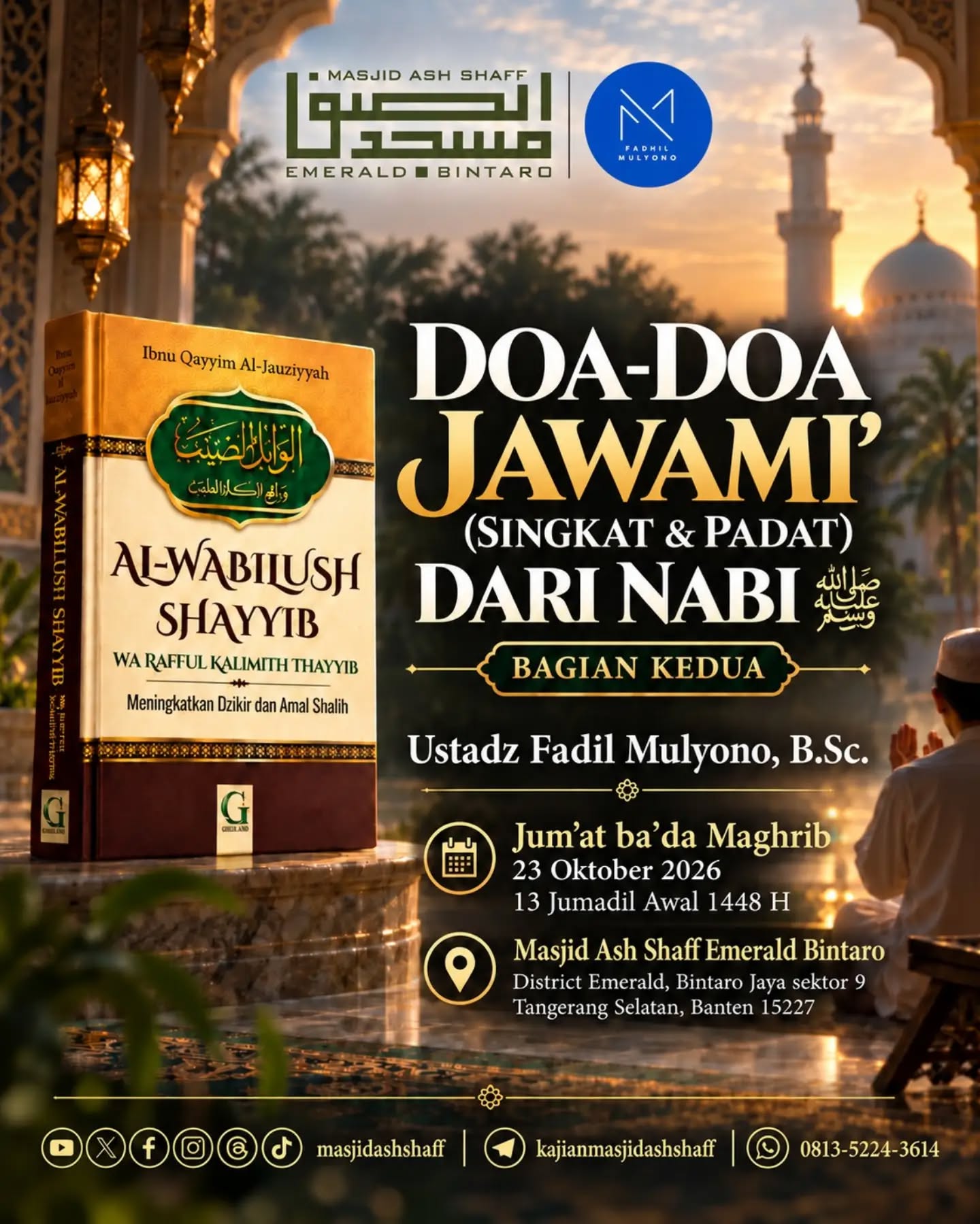 Poster asli dari @masjidashshaff