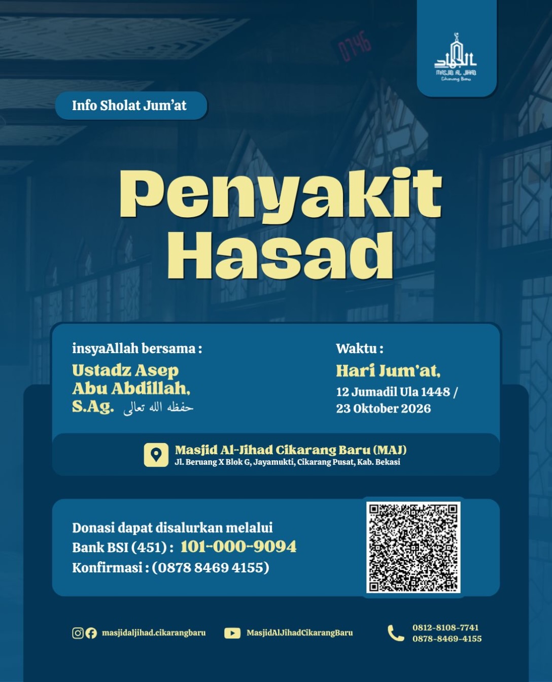 Poster asli dari @masjidaljihad.cikarangbaru