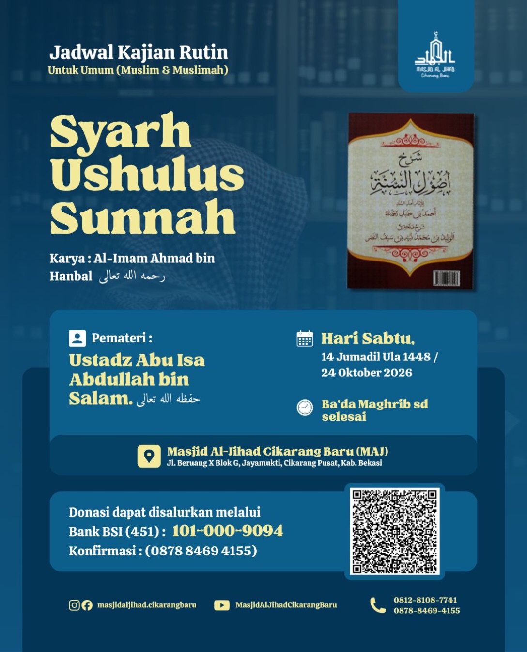 Poster asli dari @masjidaljihad.cikarangbaru