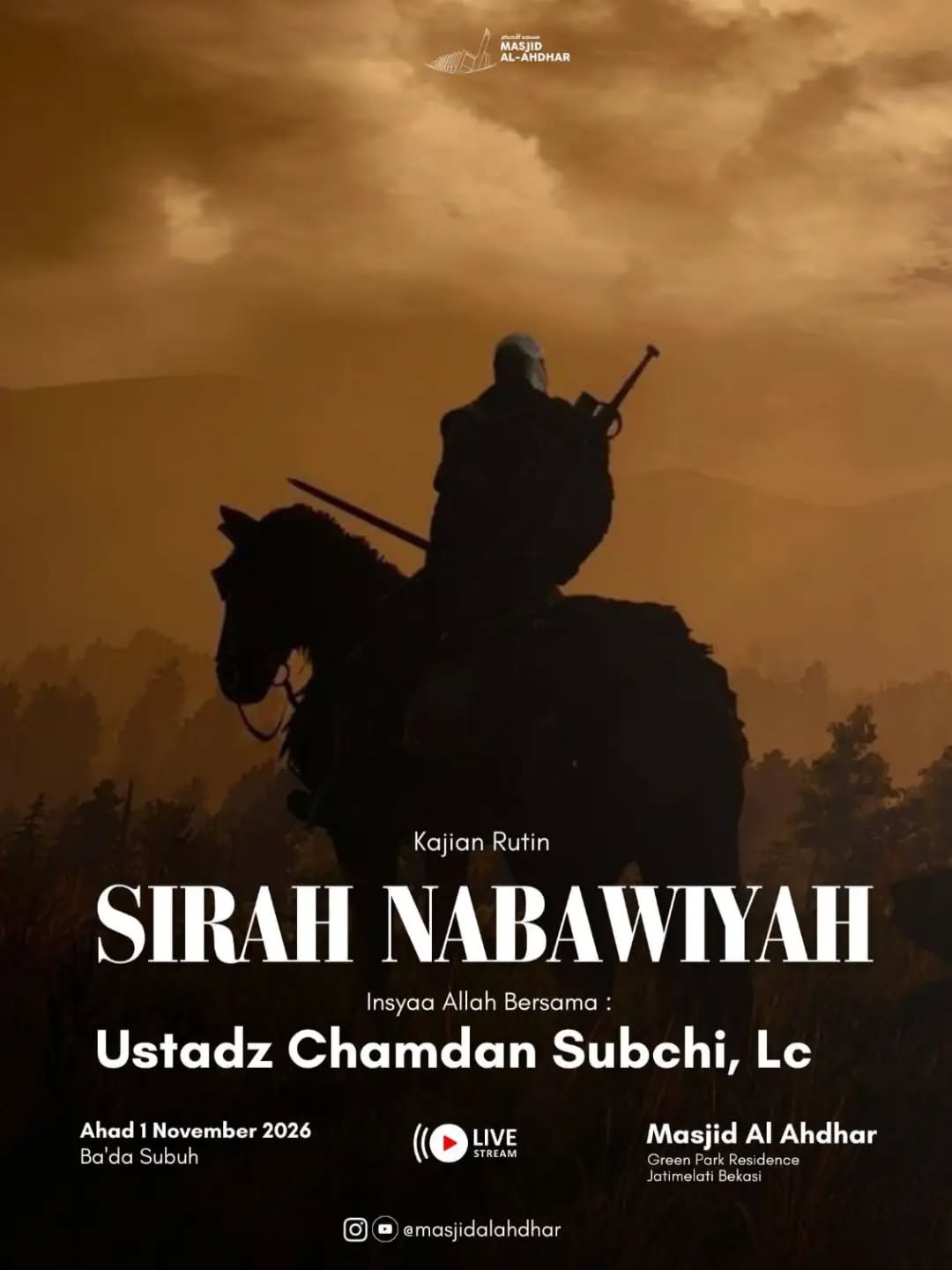 Poster asli dari @masjidalahdhar