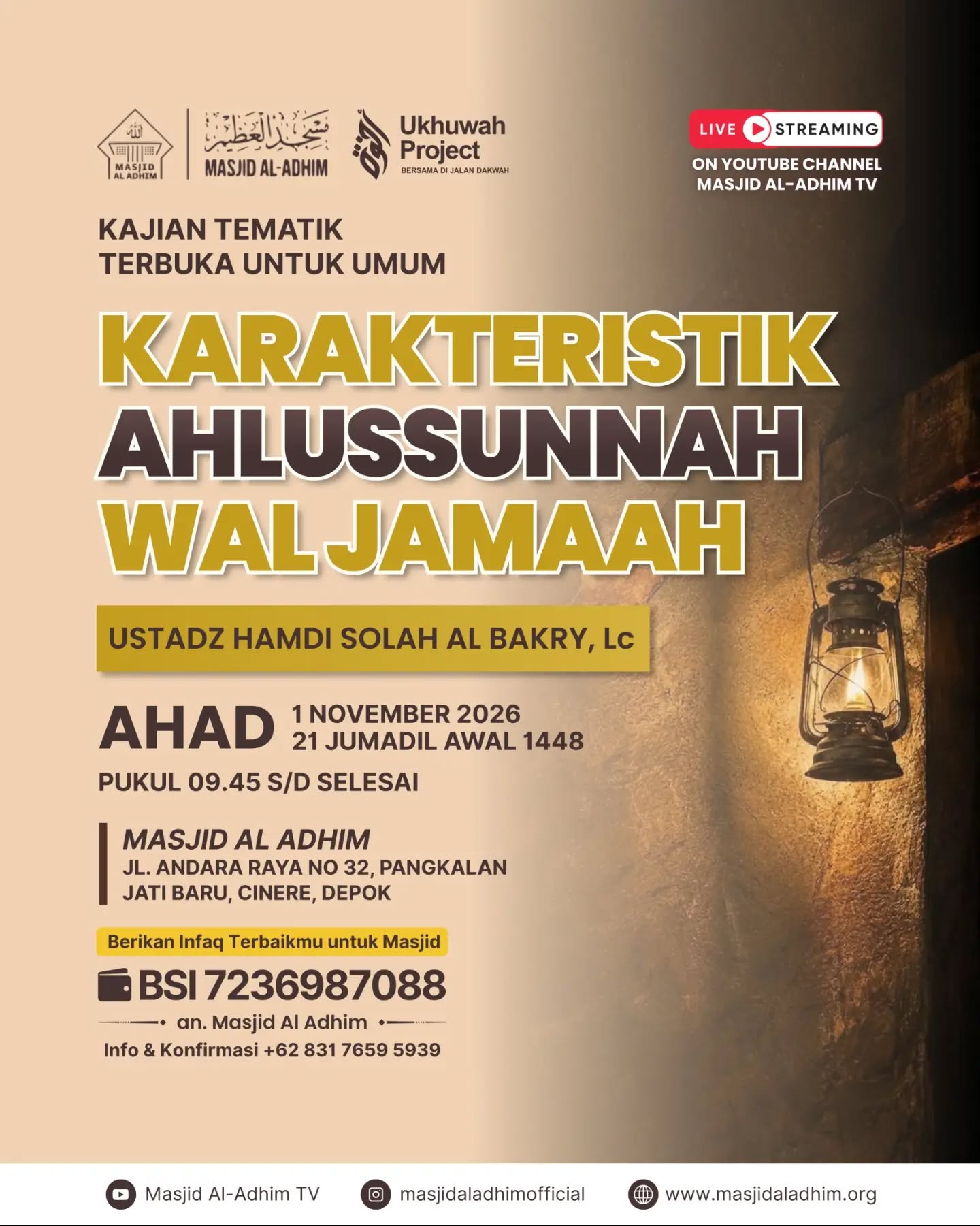 Poster asli dari @masjidaladhimofficial