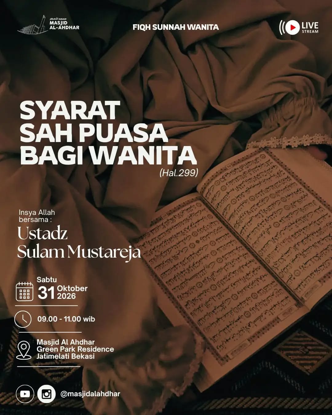Poster asli dari @masjidalahdhar