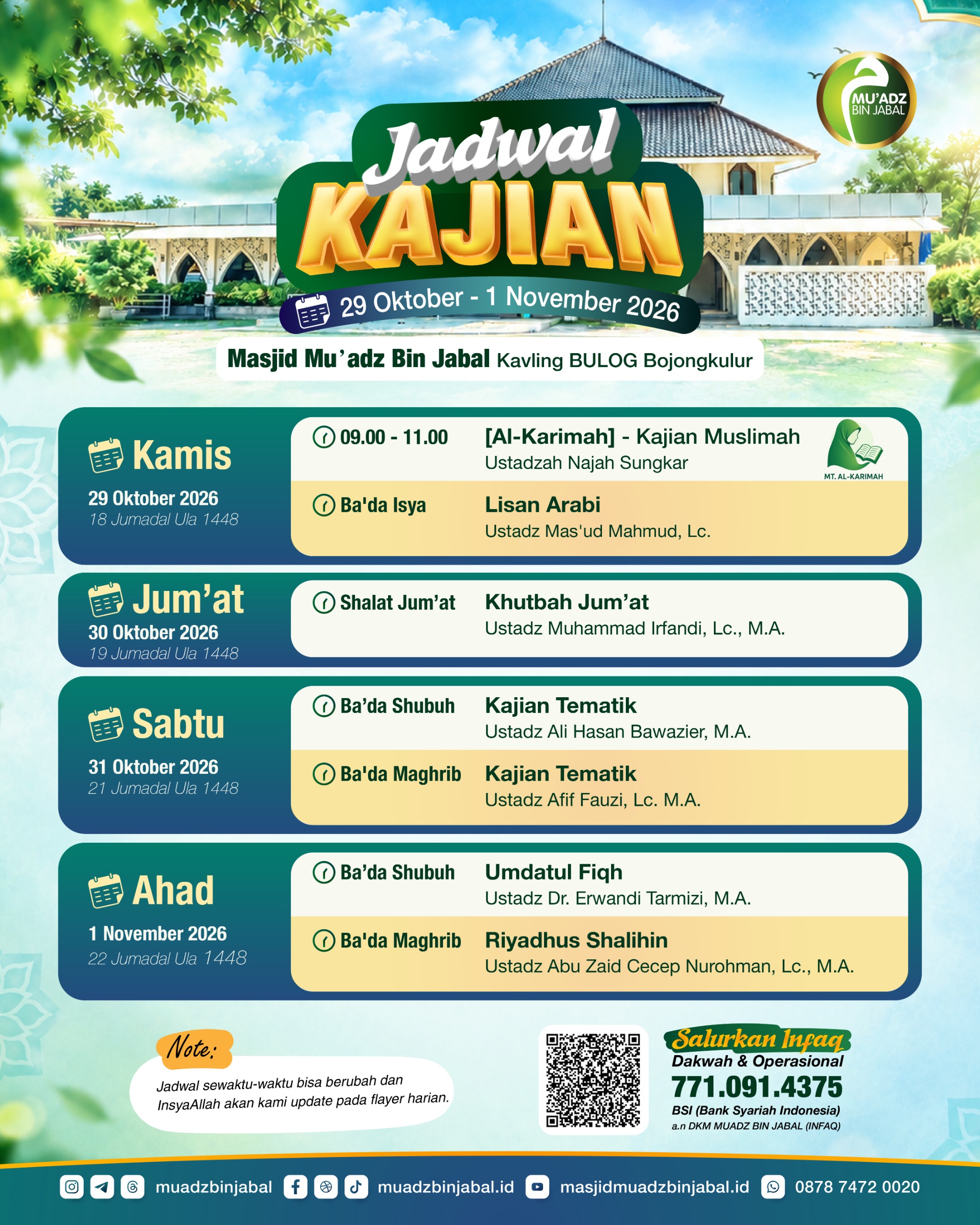 Poster asli dari @muadzbinjabal
