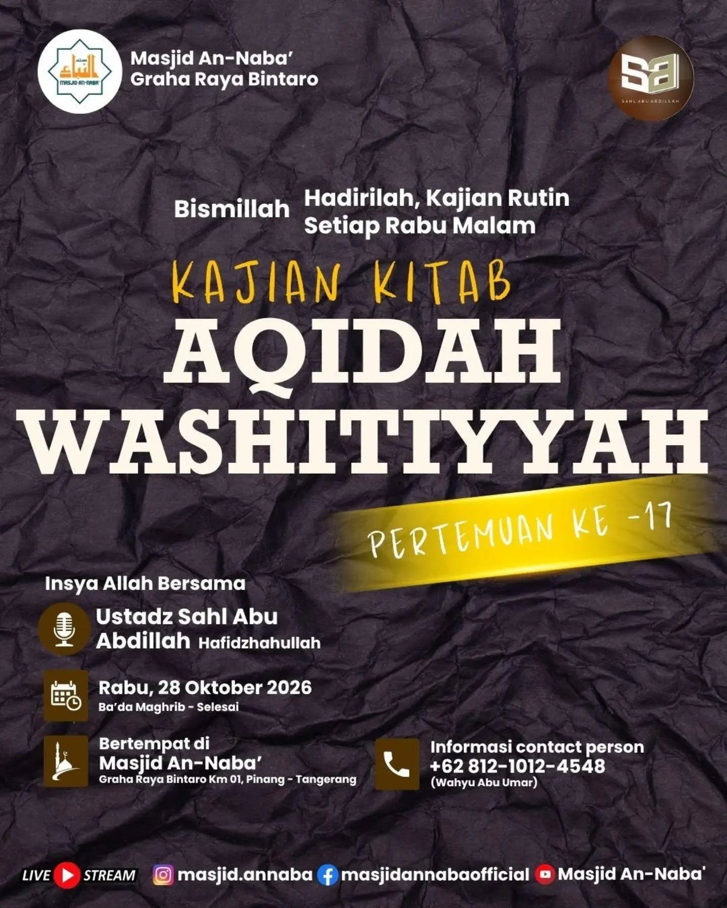 Poster asli dari @masjid.annaba