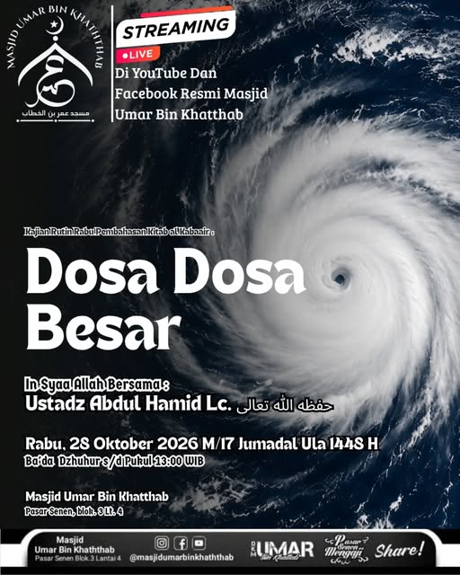 Poster asli dari @masjidumarbinkhaththab