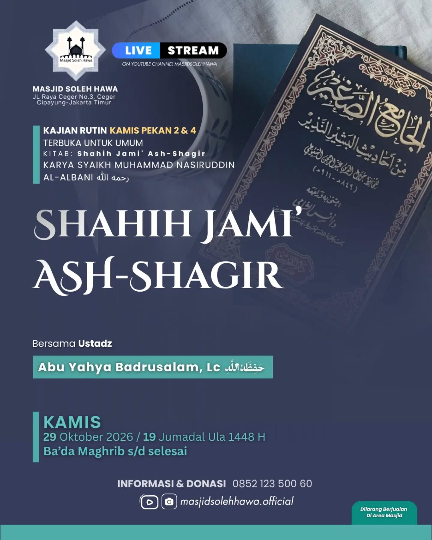 Poster asli dari @masjidsolehhawa.official