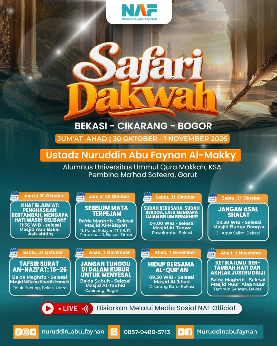 Poster asli dari @masjid.attauhid1