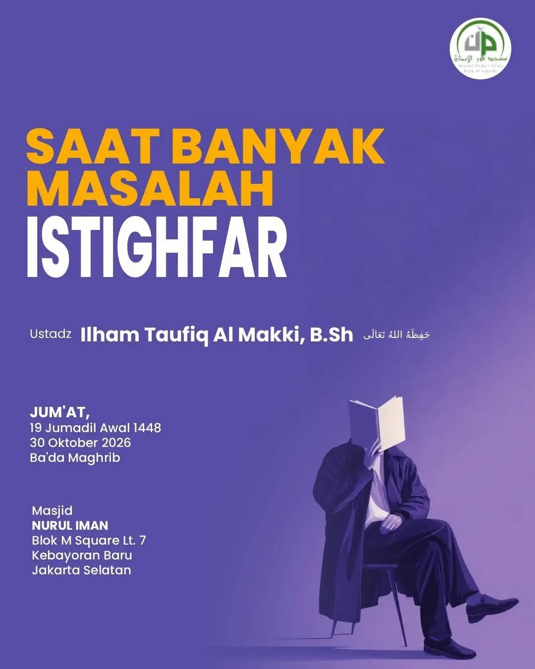 Poster asli dari @masjidnuruliman
