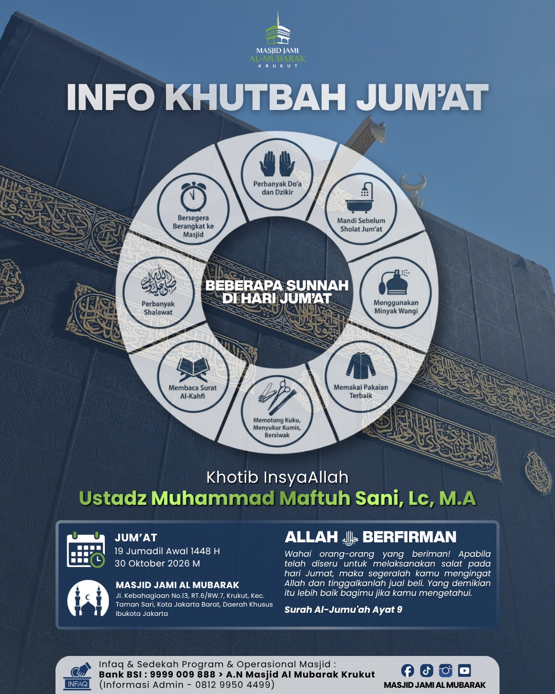 Poster asli dari @masjid.almubarak