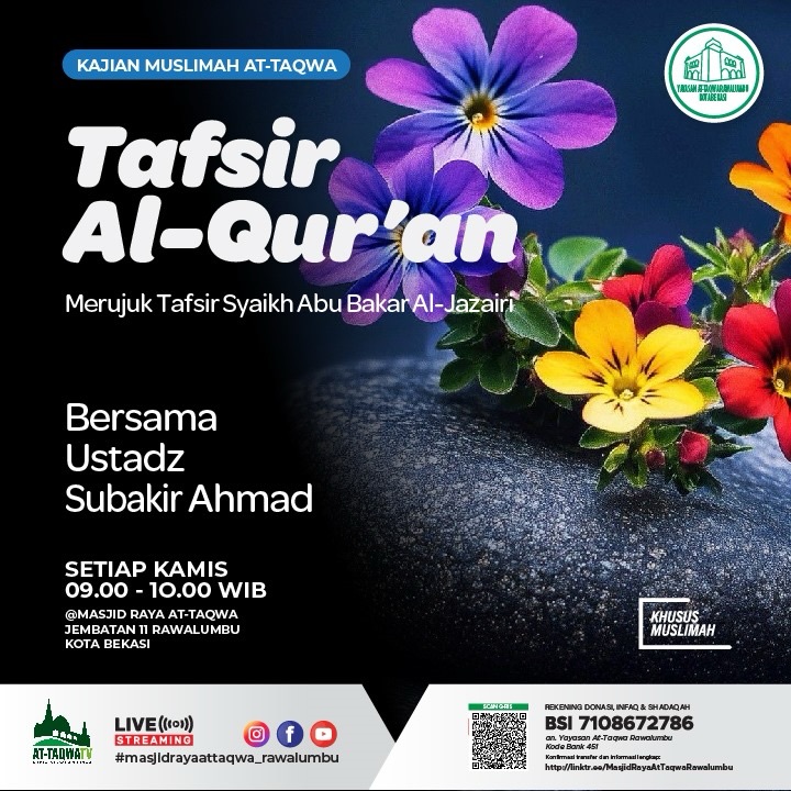 Poster asli dari @masjidrayaattaqwa_rawalumbu