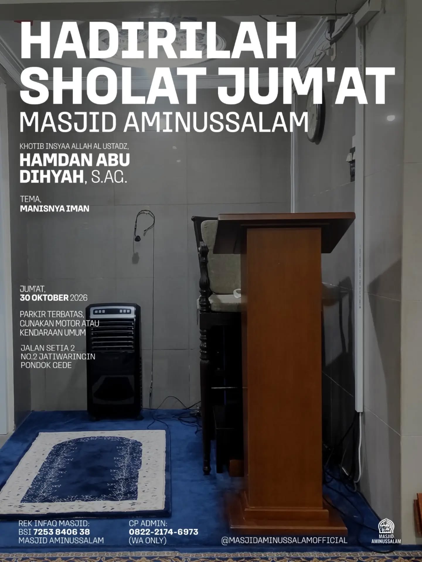 Poster asli dari @masjidaminussalamofficial