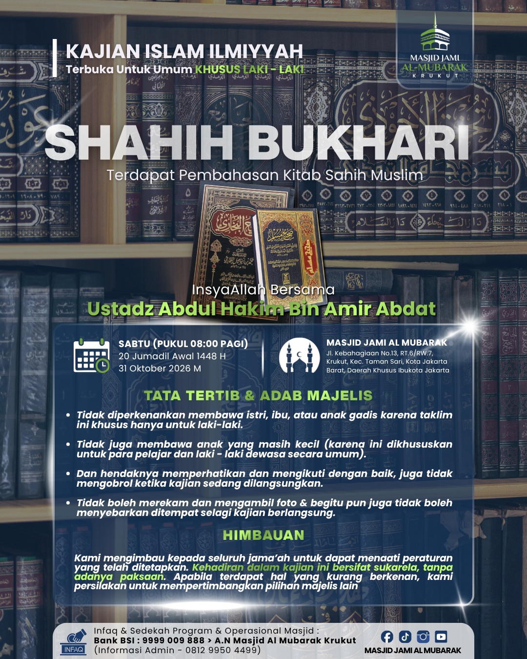 Poster asli dari @masjid.almubarak