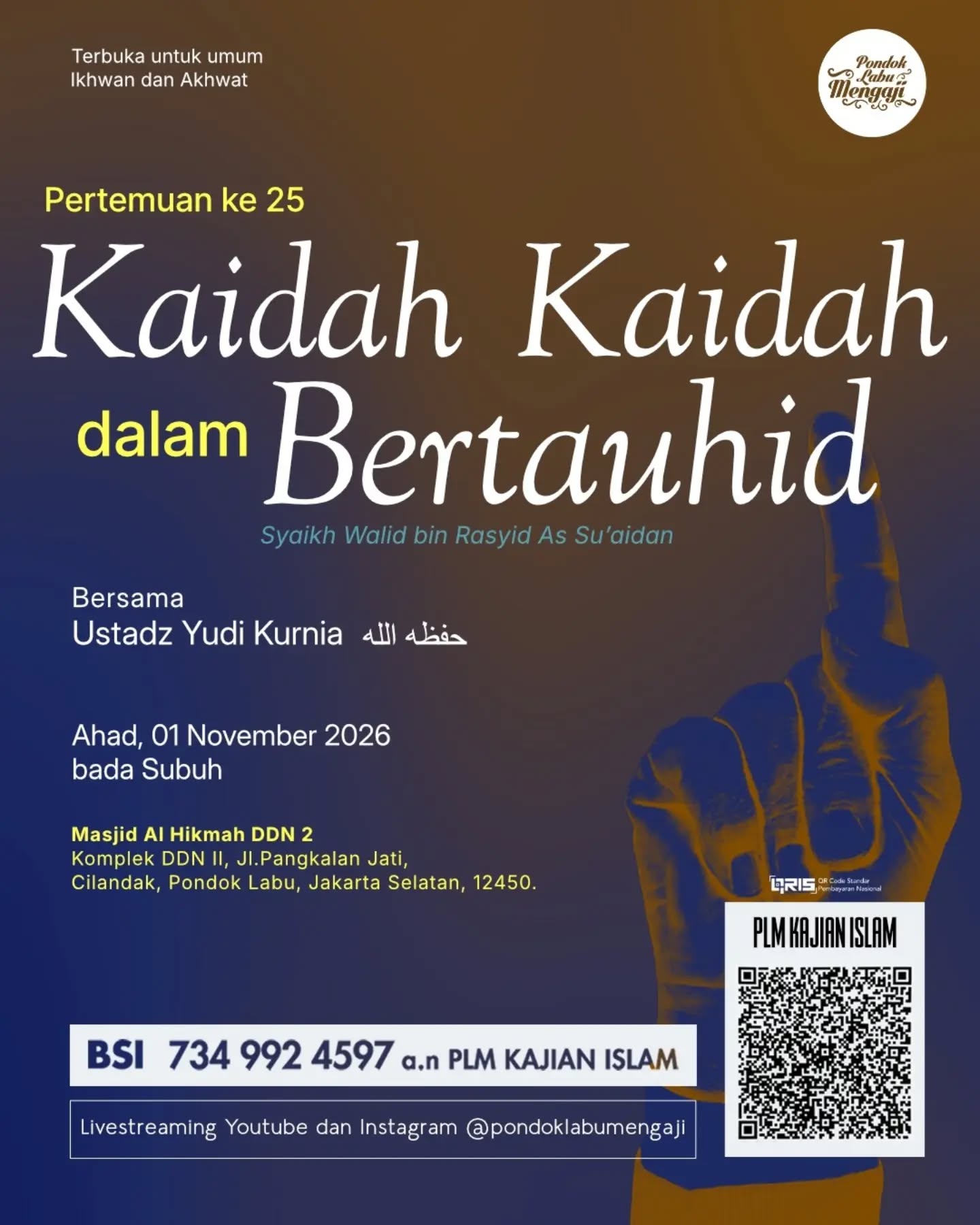 Poster asli dari @pondoklabumengaji