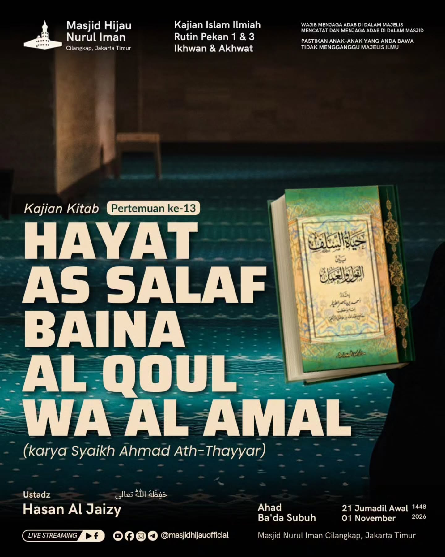Poster asli dari @masjidhijauofficial