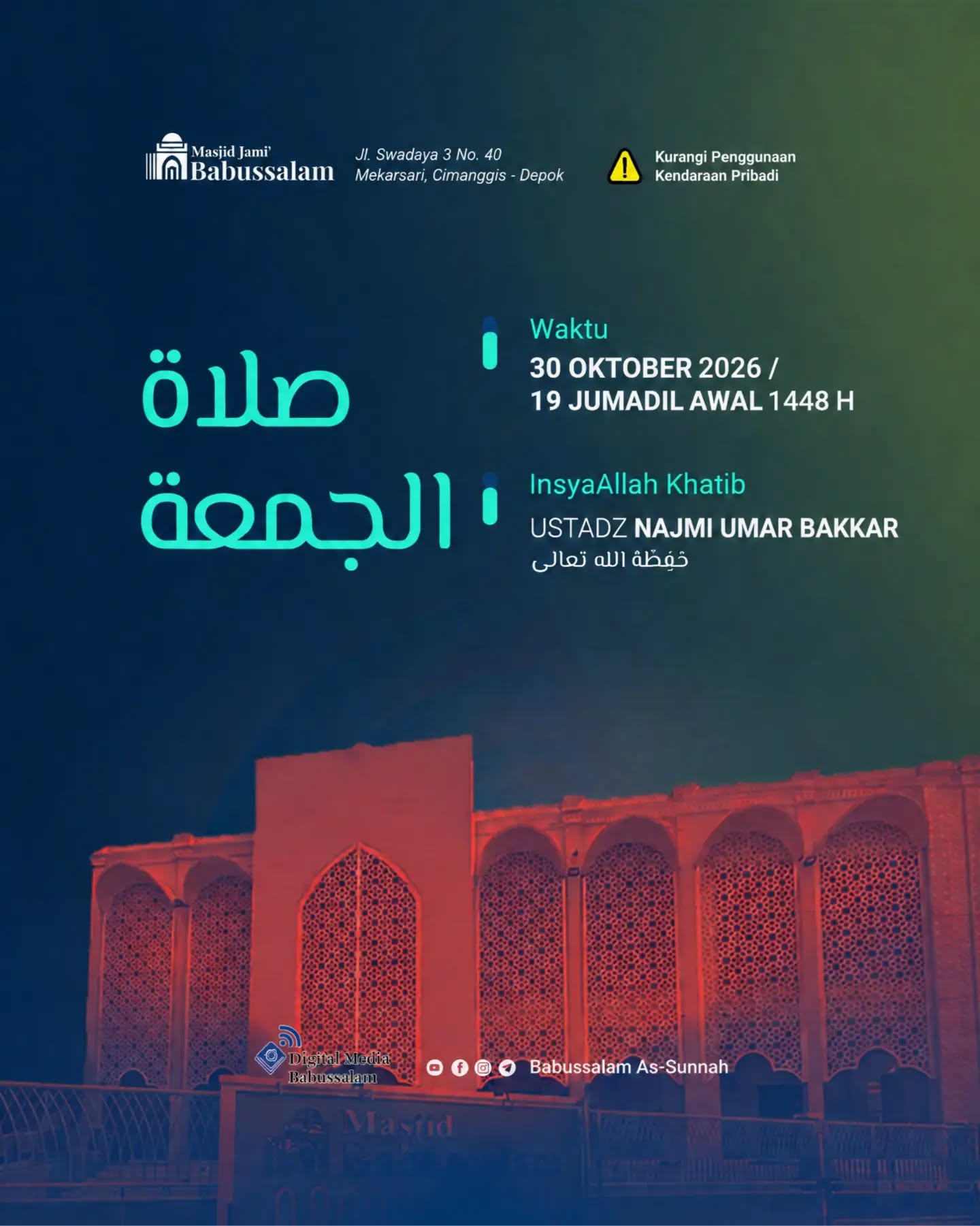 Poster asli dari @babussalam_assunnah