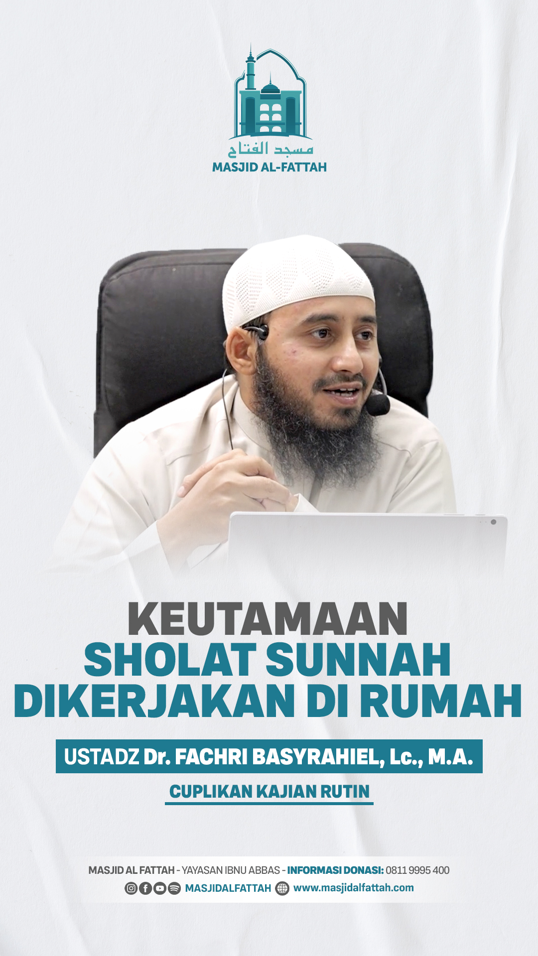Poster asli dari @masjidalfattah